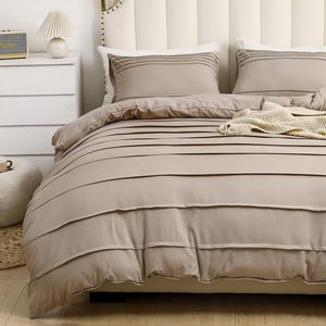 Set di lenzuola in raso piumino di lusso piumino Set lenzuola <span class=keywords><strong>e</strong></span> copripiumino - Product Image 1