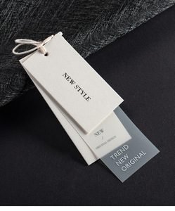 Bền vững thân thiện với môi quần áo treo thẻ giấy mới thiết kế in ấn cho hàng may mặc giày túi - Product Image 5