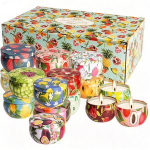 Mini Vela Aromática en Caja de Regalo Personalizada, Portátil, de Lujo, para Viajes, Boutique, Promoción Navideña, Surtido Elegante - Product Image 1