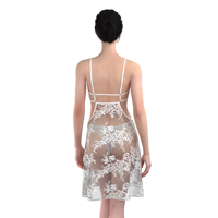 Robe de nuit sexy pour femmes, dos nu, taille élastique, respirante, séchage rapide, lingerie de nuit, vêtements de nuit d'été, transparente, en tulle