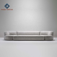 Canapé sectionnel moderne haut de gamme en tissu Bordone avec fauteuils pivotants, fabricant de meubles à Foshan