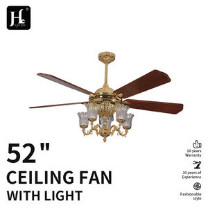 Ventilateur de plafond pour restaurant européen avec télécommande, nouveau design d'éclairage, ventilateur de plafond - Product Image 2