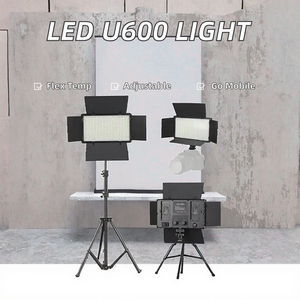 Luce LED Professionale Juting U600 Dimmerabile 3200-6500K 40W Alimentata <span class=keywords><strong>a</strong></span> Corrente Continua/Batteria per Illuminazione Fotografica da Studio e <span class=keywords><strong>Live</strong></span> Streaming - Product Image 2