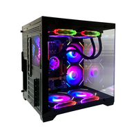 Pcooling Haute Qualité Premium Mid-Tower Gaming Pc Case Computer Cases avec Panneau Latéral Window Gaming Pc Case