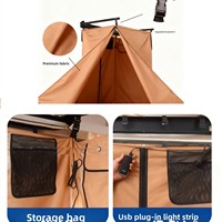 Tente de douche pliable pour voiture, toilettes mobiles, cabine de change extérieure, montage sur véhicule, quatre saisons, imperméable, en tissu Oxford