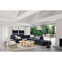 Cadre en métal Polyester Sling Fauteuil Salon Moderne Chaise Longue en Velours Queue Chaise Blanche avec Pieds Noirs