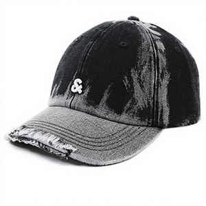Berretto da Baseball Unisex in tessuto a 6 pannelli di alta qualità stile industria pesante vecchio Design strappato per la primavera/estate all'aperto - Product Image 1