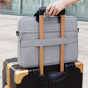 Laptop Sleeve <b>Bag</b> Durable Shockproof Protective Polyester Woman Shoulder Laptop <b>Bag</b> - Product Image 6
