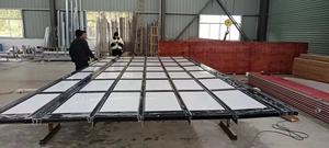 <span class=keywords><strong>Porte</strong></span> <span class=keywords><strong>de</strong></span> <span class=keywords><strong>garage</strong></span> <span class=keywords><strong>sectionnelle</strong></span>, portes <span class=keywords><strong>de</strong></span> <span class=keywords><strong>garage</strong></span> pliantes, automatiques, en verre givré avec <span class=keywords><strong>porte</strong></span> piétonne, <span class=keywords><strong>porte</strong></span> coulissante en hauteur, 9x8, aluminium, nouveau PVC - Product Image 5