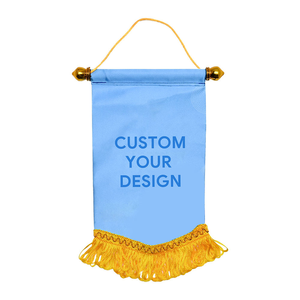 Banderín de Intercambio para Equipos de Fútbol, Venta al por Mayor de Fábrica, Color Personalizado, Satén Duradero de Doble Cara, para Clubes, Partidos de <span class=keywords><strong>Amistad</strong></span> y Eventos - Product Image 1
