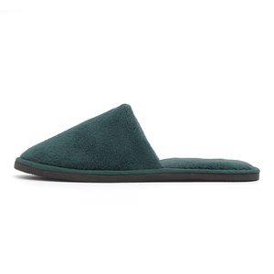 Pantuflas Desechables de Felpa de Coral Verde Gruesas para Spa, Antideslizantes para Hostelería, para Hoteles Cinco Estrellas y Salones de Belleza - Product Image 4