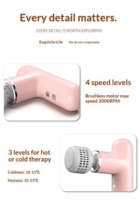 Professionelle Kabellose Faszienpistole mit Bürstenlosem Motor, Kalt-/Warm-Kompresse, Intelligente Vibration für Taille, Schulter und Nackenmassage - Product Image 4
