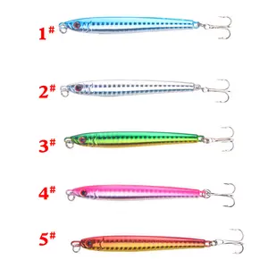 Jetshark 5 Colors 30g/9cm Jig Fishing Lure Luminous Long Type Casting Jigs