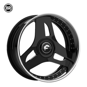 Jantes forgées classiques à 3 branches 22x12 |   18-24 pouces |   5x112 5x114.3 5x120 5x130 |   pour Porsche 911, <span class=keywords><strong>Tesla</strong></span> Model S, Lexus RC - Product Image 3