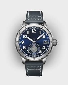 <span class=keywords><strong>Montre</strong></span>-<span class=keywords><strong>bracelet</strong></span> vintage pour homme, style pilote, à quartz, avec petit cadran secondaire, <span class=keywords><strong>bracelet</strong></span> en <span class=keywords><strong>cuir</strong></span> <span class=keywords><strong>marron</strong></span> de 20 mm, lumineuse - Product Image 3