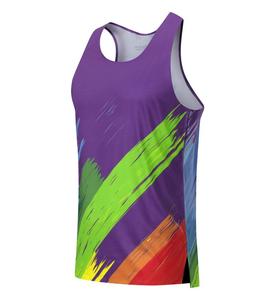 Tùy Chỉnh Người Đàn Ông Của Quần Áo Theo Dõi Và Lĩnh vực Chạy Vest Singlet Trọng Lượng Nhẹ Marathon Tank Top Nhanh Khô Tốt Nhất Tập Thể Dục Không Tay Áo Sơ Mi - Product Image 6