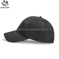 Gorra de Béisbol de Verano, Delgada, Transpirable, Impermeable, Informal, de Secado Rápido, con Malla Perforada, de 6 Paneles, con Relieve, de Una Sola Capa