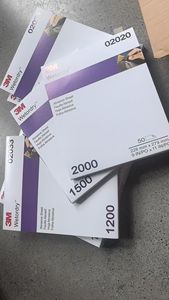 ورق صنفرة مائي عالي الكفاءة مزدوج الجوانب 3M 401Q 02022 مقاس 9*11 بوصة بدرجة خشونة 1000-2500P خاص بتفاصيل السيارات - Product Image 3