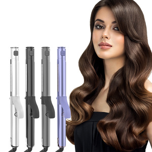 Zextra 1 Inch Dài Barrel Wand Tím Ép Và Curler 2 Trong 1 Tóc Sắt 2 Trong 1 Luồng Không Khí Curling Irons - Product Image 4