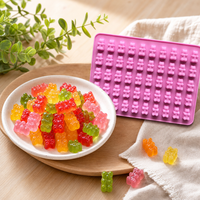 Moule en silicone pour bonbons et chocolat en forme d'ours, qualité alimentaire, antiadhésif, sans BPA, pour décoration de gâteaux et résine
