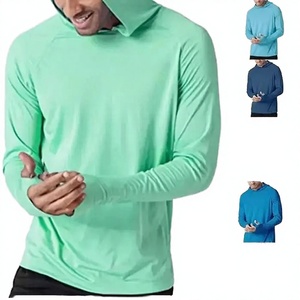 Vente en gros de vêtements de pêche personnalisés : Sweat à capuche pour homme, vêtements de pêche vierges, chemise de pêche Huk à manches longues anti-UV avec cache-cou - Product Image 3