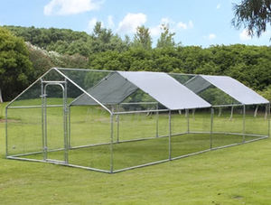 Grand <span class=keywords><strong>clapier</strong></span> à lapins en métal personnalisable cage à poulets poulailler arrière-cour poulailler enceinte - Product Image 4