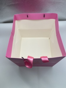 Sacchetti di imballaggio rosa personalizzati sacchetti rosa fatti di <span class=keywords><strong>carta</strong></span> bianca - Product Image 4