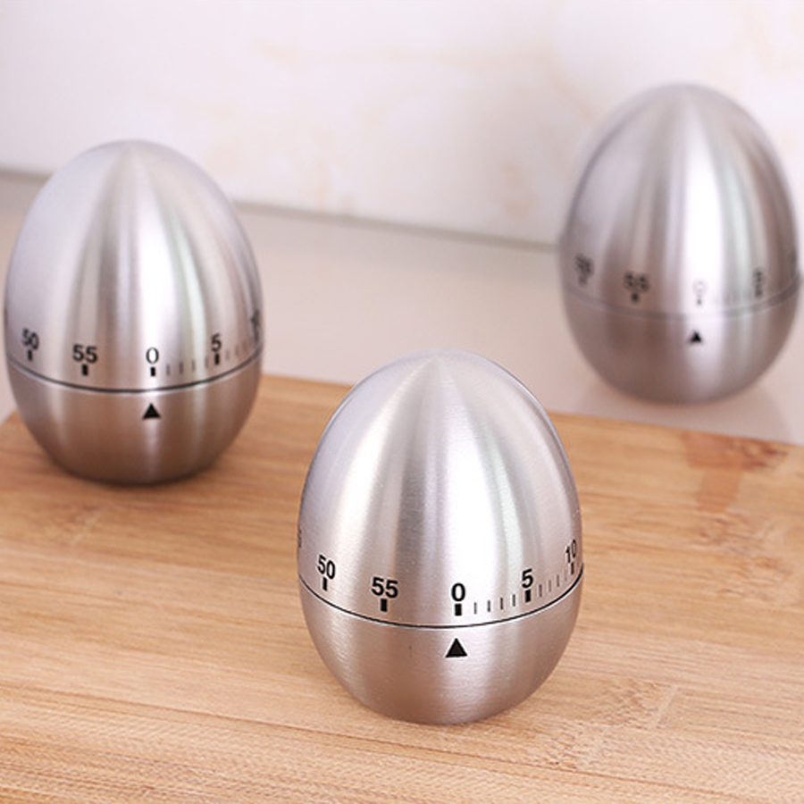 Кухонный таймер для приготовления яиц, таймер для приготовления пищи, будильник 55 минут, кухонная посуда из нержавеющей стали, кухонные гаджеты, таймер, таймер