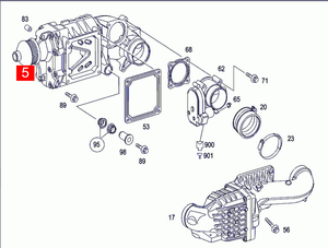Turbo mise à niveau roulement à billes Turbo C 180K 271 910 271 950 Turbo convertible hybride compresseur 2710902780 pour <span class=keywords><strong>Mercedes</strong></span> Benz - Product Image 5