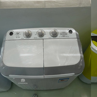Double Bucket Semi-automatic Washing Machine Portable Mini 3.5kg Washing Machine Suitable for Small Home Spaces