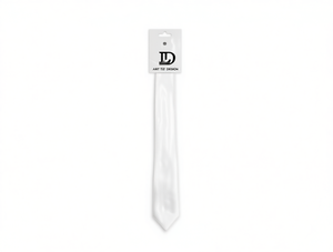 Ruban brillant long de 5 cm en plastique blanc pour décoration de Noël - Product Image 1