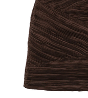 Robe mini plissée texturée marron pour femme, col en V, sans manches, coupe droite, élégante, sexy, pour le printemps, les fêtes, le bureau, le quotidien