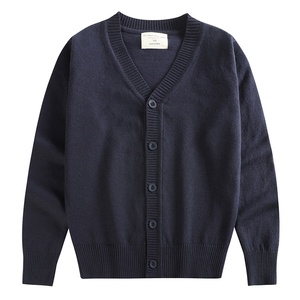 Cardigan en tricot assorti pour toute la famille, <span class=keywords><strong>pull</strong></span> unisexe à manches longues pour l'école, pour garçons et filles, tailles du nourrisson au adolescent - Product Image 3