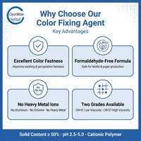 Agent fixateur de couleur 50% polymère cationique solide pour système de revêtement OEM Service