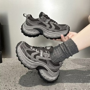 Chaussures de sport pour femmes légères et respirantes en EVA à semelle épaisse, style plateforme, pour la marche en plein air - Product Image 6
