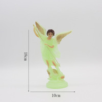 Décorations pour la maison KOMI, figurine en plastique, statue de jardin en polyrésine, décoration de table, décoration extérieure, fée rouge et verte, cadeau artisanal