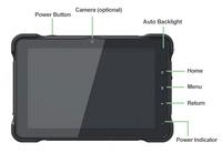 Tablette Android 13 de 10 pouces avec processeur octa-core intégré, étanche IP67, GPS, LTE, WiFi, BT pour les systèmes de suivi de flotte