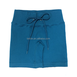 Shorts de Yoga Sin Costuras para Mujer, Levanta Glúteos, para Correr y Hacer Ejercicio, Secado Rápido, Diseño Fruncido, para Entrenamientos de Yoga - Product Image 4