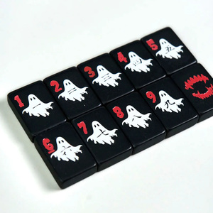 Luxury Halloween Themed American Mahjong Tiles Set 160 Piece 2 Layer Acrylic Engraved <strong>Hocus</strong> <strong>Pocus</strong> Design Casino Gambling <strong>Game</strong> - Product Image 4