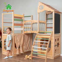 Grand mur d'escalade de salle de sport Montessori multifonctionnel pour aire de jeux intérieure pour enfants