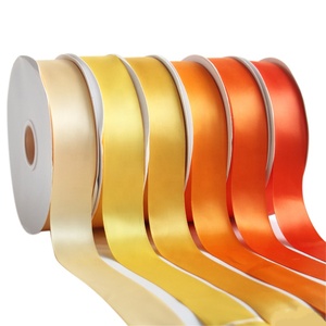 Perlengkapan kerajinan serbaguna 196 warna 38mm 100 yard Per gulungan pita Satin warna Solid untuk acara pernikahan - Product Image 6