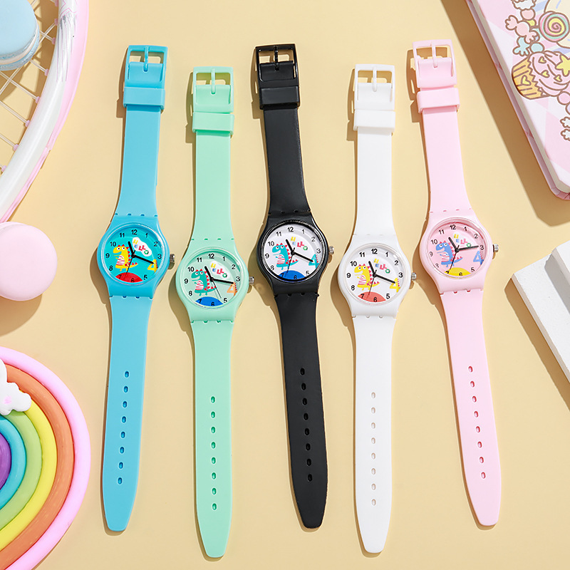 Round Dial Pointer Silicone Watch Geneva Unisex Silicone Band Quartz Watch with 4.2 in Round  main image 4