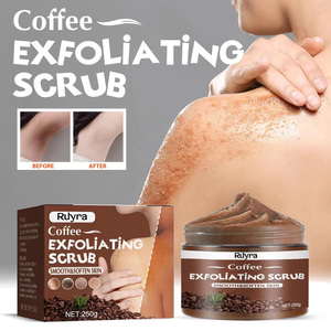 Crème Corporelle Exfoliante et Hydratante au Café, Naturelle, Colorée et Fruitée, Nettoyage en Profondeur, Blanchissante, 250ml, Marque Privée - Product Image 3