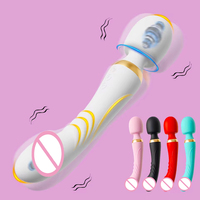 Vibromasseur Baguette Double Embout pour Stimulation Clitoridienne et Point G - Jouet Sexuel Adulte