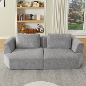 Oversized 3 Seater <b>Convertible</b> Sofa Set with Chenille Fabric No Assembly Space-Saving Sofa <b>Bed</b> for Living Room Apartment - Product Image 6