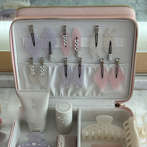 Nouvelle pince à cheveux unisexe en acétate diamanté French Niche Epijay Sweet Frosted Clouds & Wings, clip latéral sans couture pour franges - Product Image 2