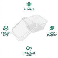 Boîte d'emballage carrée pour macarons en PET transparent à 6 cavités avec base blanche, conteneur en plastique jetable pour macarons, biscuits, desserts ronds