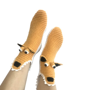 Calcetines <span class=keywords><strong>de</strong></span> punto con diseño <span class=keywords><strong>de</strong></span> ardilla <span class=keywords><strong>de</strong></span> dibujos animados, calcetines <span class=keywords><strong>de</strong></span> media pantorrilla, cálidos y cómodos, para estar en casa, para mujeres y hombres, para invierno, para interiores. - Product Image 4