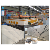 Ligne de production de pierre de marbre artificielle de haute technologie d'Italie grande taille 3200*1600mm bloc ligne de production de carreaux de Terrazzo