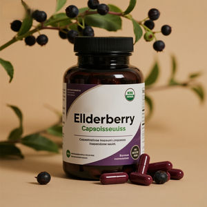 C vitamini çinko-güçlü bağışıklık desteği formülü ile Premium Elderberry kapsülleri yetişkinler için antioksidan zengin Sambucus Nigra özü - Product Image 2